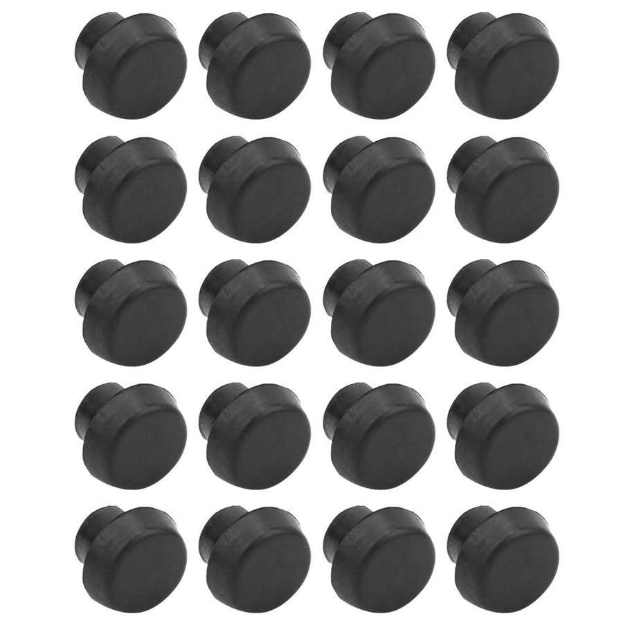 20 pcs Billiard Bottom Rubber Plug Protection Pad Pole Tail Cover