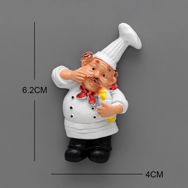 Cartoon Brood Chef Koelkast Magne 3d Koelkast Magneten Cartoon Karakter Koelkast Stickers Home Decoratie: E