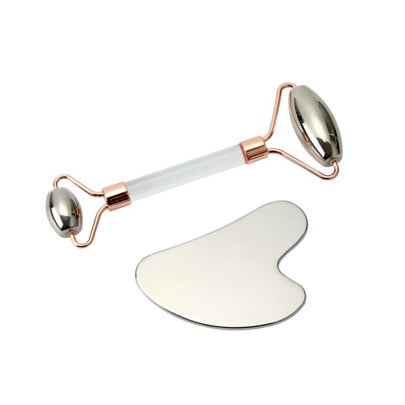 Stainless Steel Massager for Face Roller Thin Skin Lifting Facial Skin Care Wrinkle Remover Gouache Scraper Beauty Slimming Tool