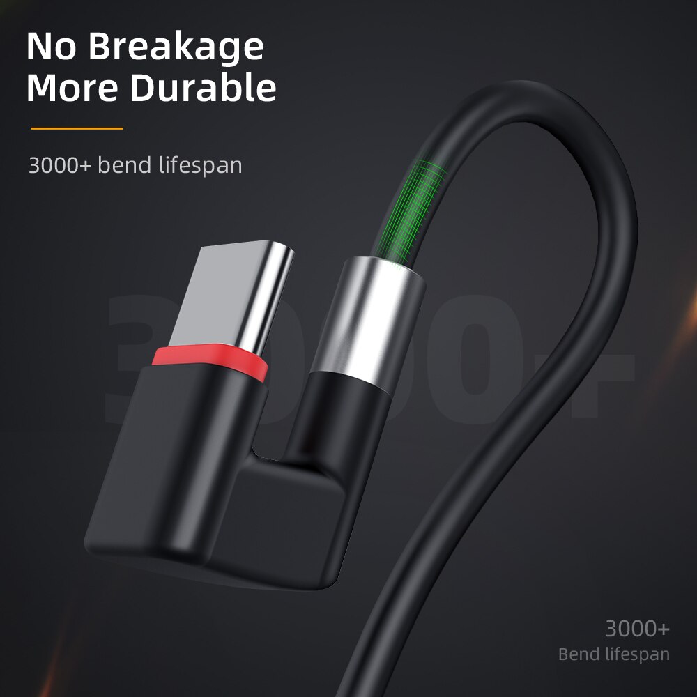 2.4A USB Tipo di Cavo C per Samsung S10 S20 180 ° Angolo di Veloce di Ricarica micro USB Cavo C per Xiaomi huawei Cavo Dati USB Del Telefono mobile