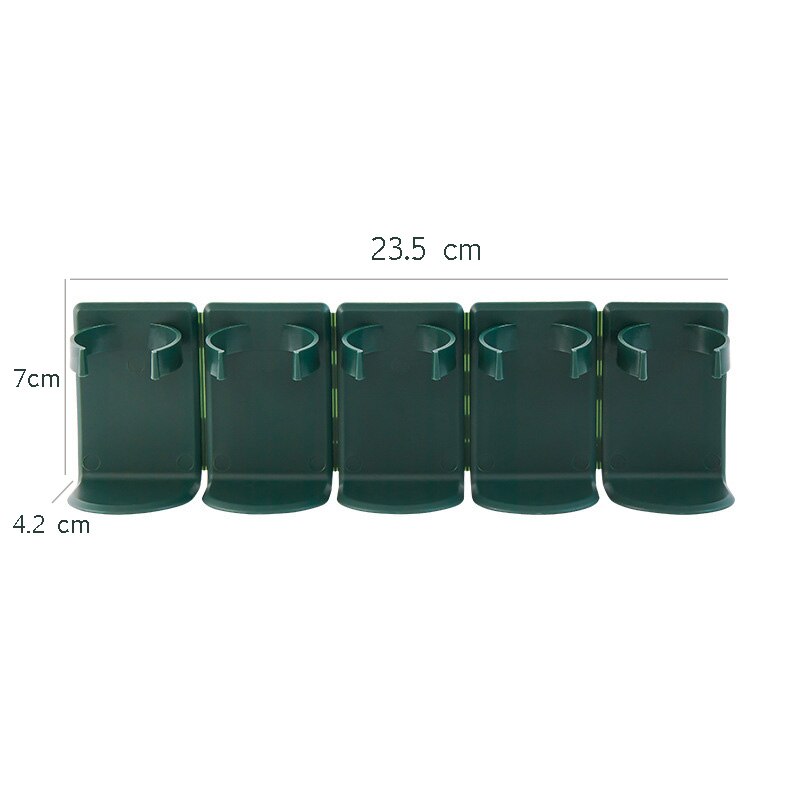 208pcs Spices Food Label Stickers Jars In French For Bottle Container Can Storgae Box Kitchen Drawer Cabinets Shelves Organizer: 5pcs green holder