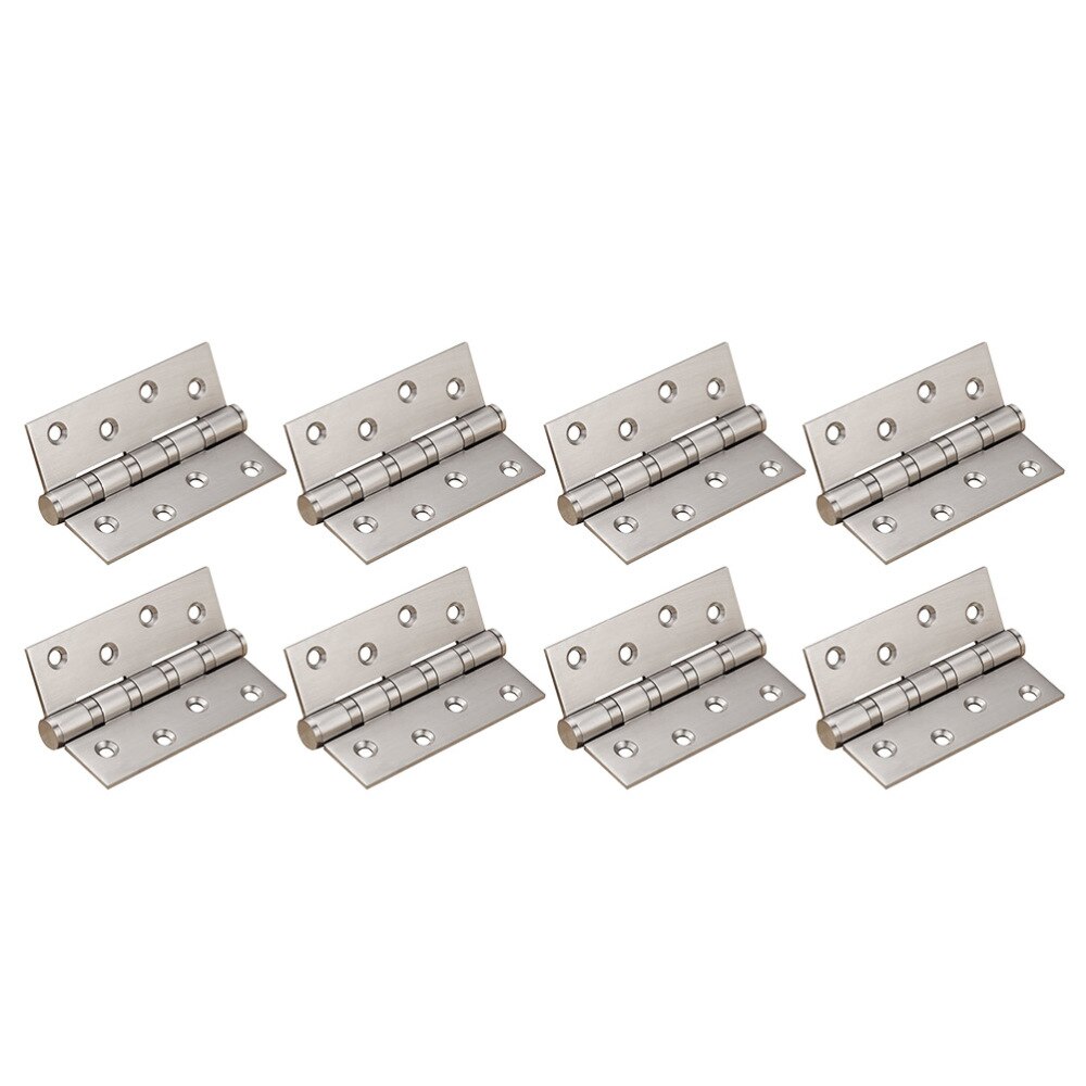 32 Uds 1,5 bisagra de puerta de pulgadas de acero inoxidable tapa bisagra contra solapa Backflap bisagra cajón bisagra de tope (Plata): Silver Silver 8pcs