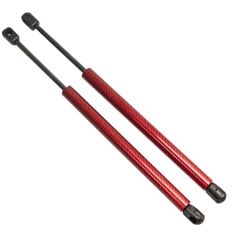 Lyftstöd för peugeot 5008 i (t8)  mpv baklucka bak kolfiber gasfjäder stötdämpare fjäderben dämpare 58cm: Röd kolfiber