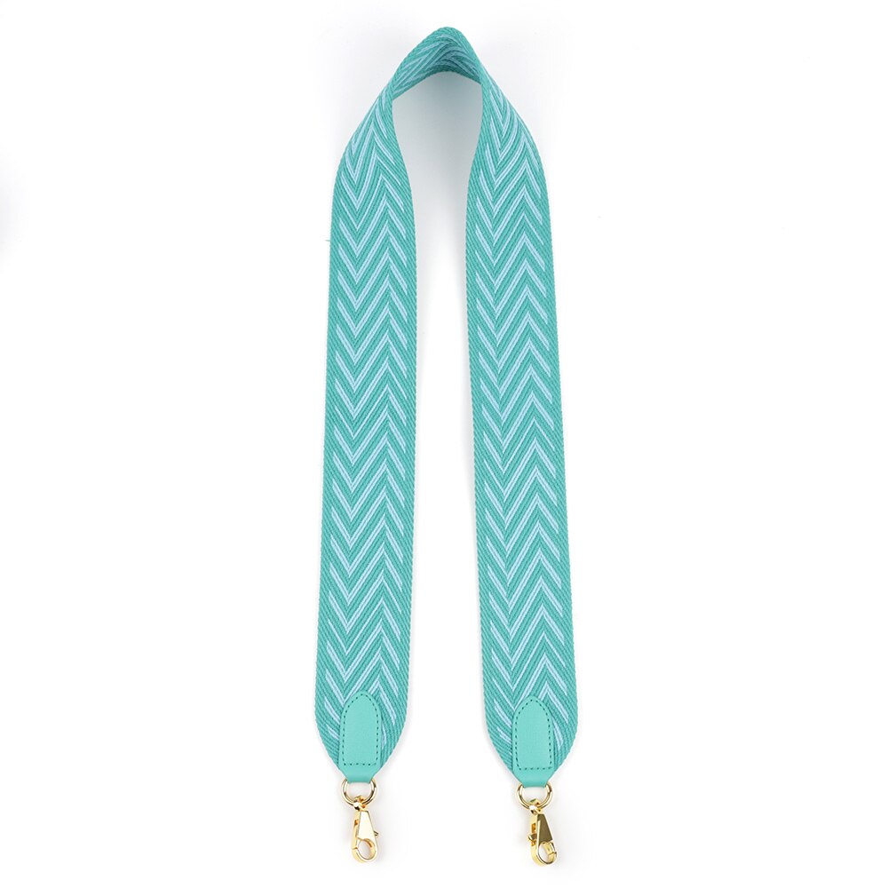 Canvas Brede Schouderbanden Mode Tas Riemen Lady Vervanging Bandjes Verwijderbare Handtas Vrouwen Tas Accessoires: W light blue