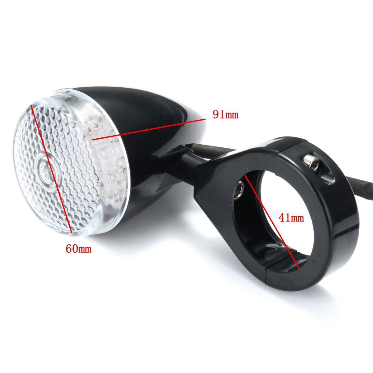 4 pièces moto clignotant LED indicateur lampe avant arrière 41mm fourche pince pour Harley Davidson café Racer pour Softail