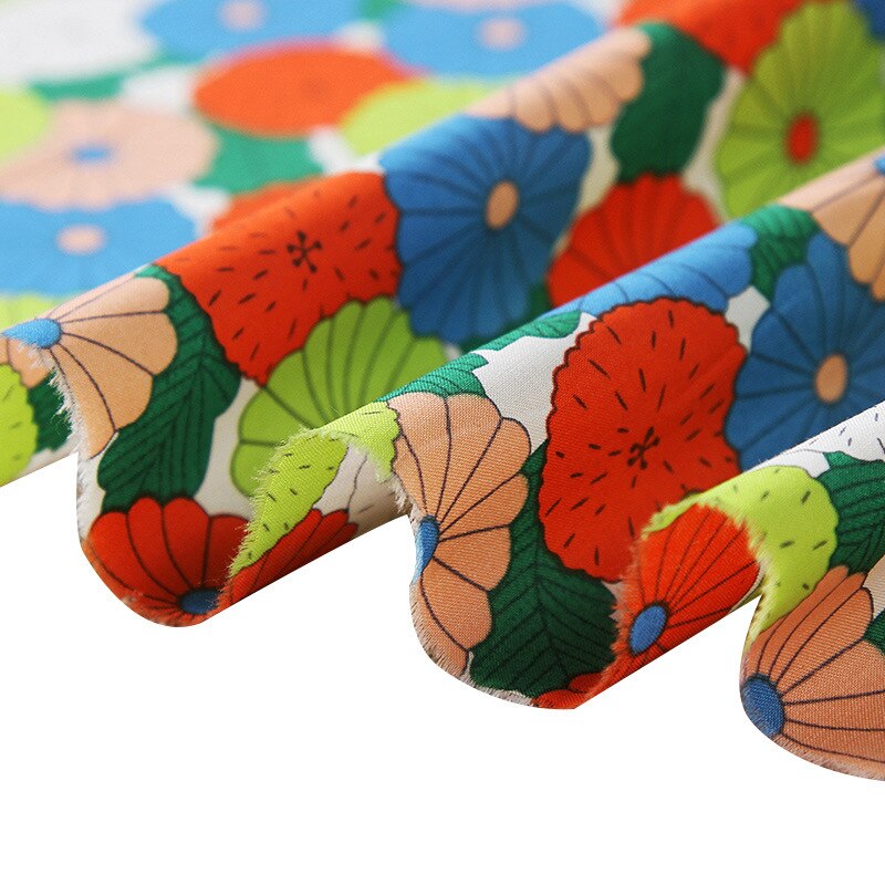 1.42*2m- blommigt bomullstyg för att sy tyg för hemtextil bomullstyg självtillverkade material för att göra hantverk