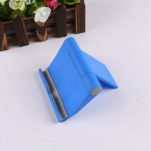 Universal Foldable Desk Phone Holder Mount Stand for Samsung S20 Plus Ultra Note 10 IPhone 11 Mobile Phone Tablet Desktop Holder: C11-Blue