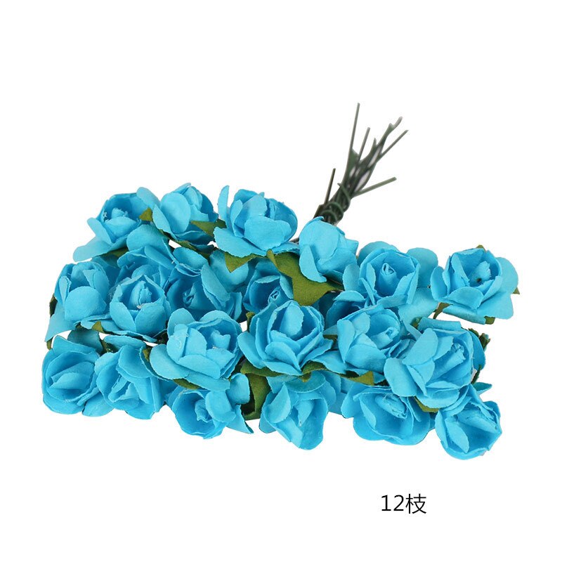 8/10/12/90/144 pièces bleu mixte hybride fleur cerise étamine baies Bundle bricolage gâteau noël mariage boîte guirlande déco