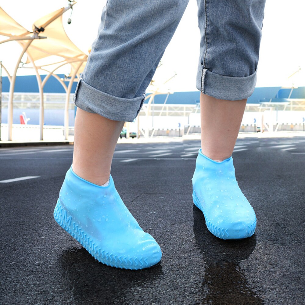 Rubberen Overschoenen Siliconen Regen Schoenen Laarzen Dekken Herbruikbare Waterdicht Antislip S/M/L 1 Paar outdoor Camping