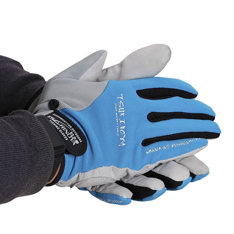 TSURINOYA, guantes de señuelo de pesca de dedo completo, antideslizantes, para ciclismo , guantes protectores deportivos para exteriores