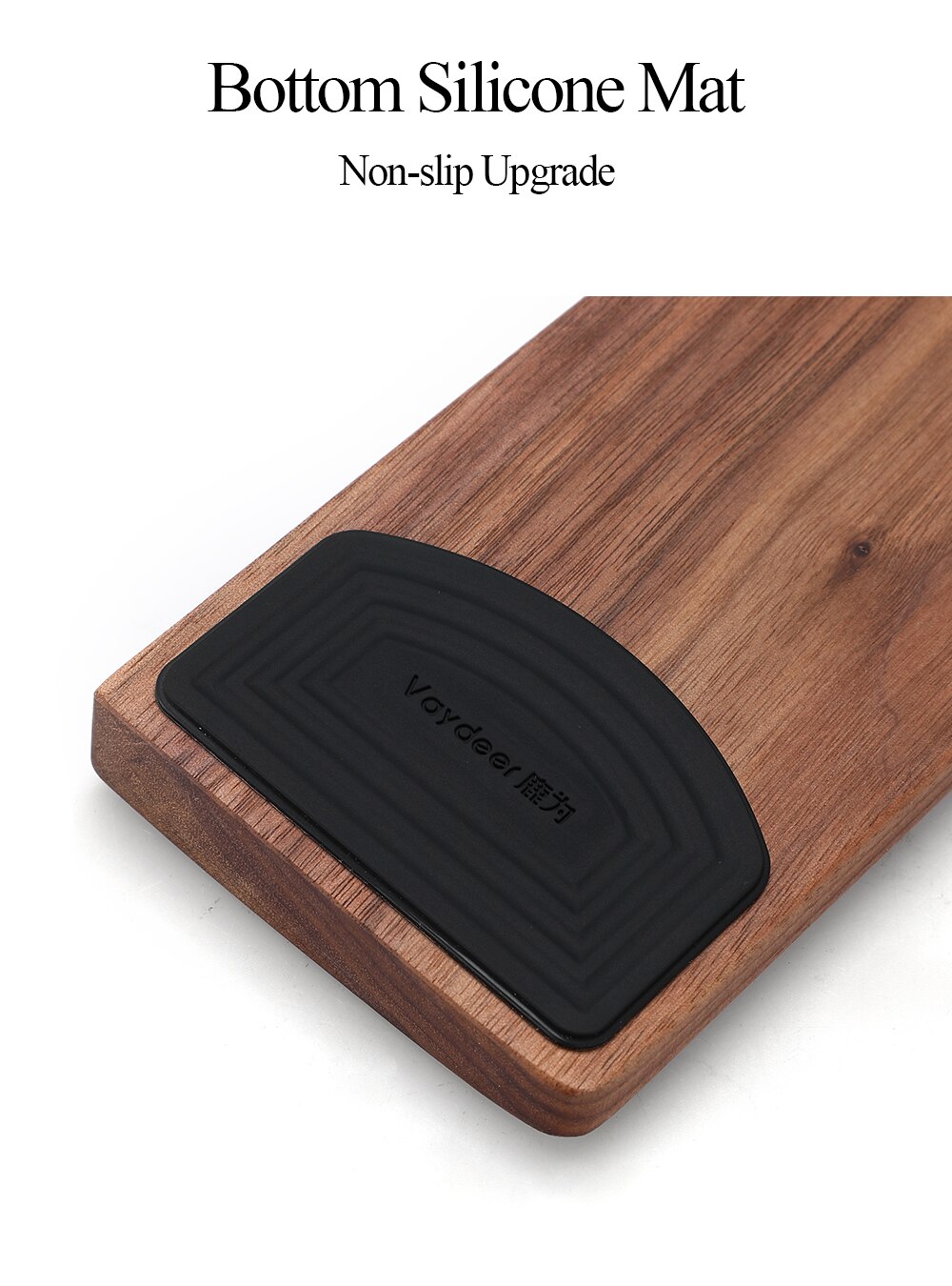 Walnut Wooden Mechanical Keyboard Wrist Rest Pad with Anti-Slip mat Ergonomic palmrest Gaming Support Hand Pad 60 87 104 Keys
