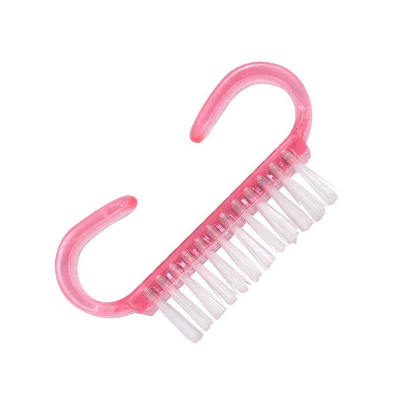 Cepillo de plástico para manicura y pedicura, Herramientas de limpieza de uñas, suave, elimina el polvo, brochas de maquillaje, accesorios para el cuidado de las uñas, 1 pieza