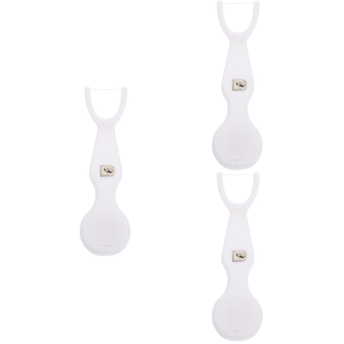 3 pcs Practical Handy Floss Holder Replaceable Flosser Teeth Floss Rack: Default Title