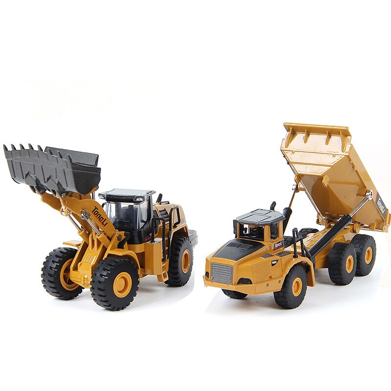 In Lega di alta Simulazione Giocattoli 1:50 Bilancia Die-cast Modello Idraulico Navvy Loader Bulldozer Ingegneria Macchina di Costruzione I Regali Dei Ragazzi: Loader Truck