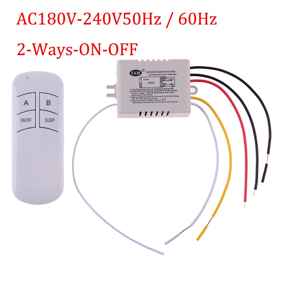 4 Poorten Draadloze Afstandsbediening Digitale Afstandsbediening Schakelaar Lightswitch: Two Way