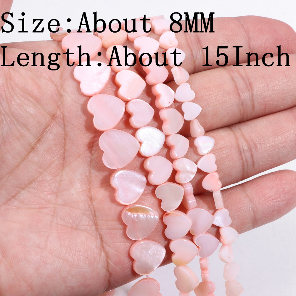 Natuursteen Schelp Kralen Charme Roze Losjes Spacer Kralen Geverfd Parelmoer Schelp Kraal voor DIY Armbanden Oorbellen Kettingen