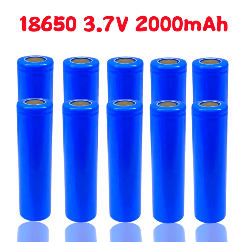 18650 3.7V 2000mAh Batería Recargable + Cargador
