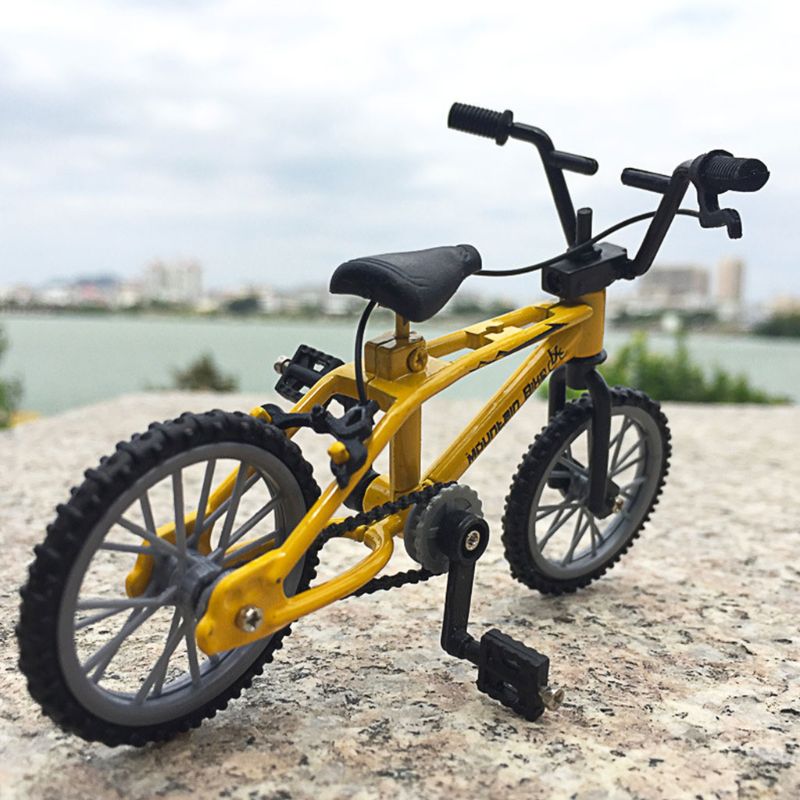 Mini dedo brinquedos de bicicleta liga miniatura mtb bicicleta modelo diy simulação criativa mountain bike ciclismo crianças presentes educativos