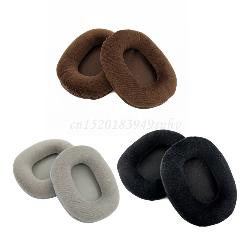 OOTDTY 2Pc Fluwelen Velours Earpad Oorbeschermer Kussen Voor voor ATH-M50 M50S M50X M40 M40S M40X
