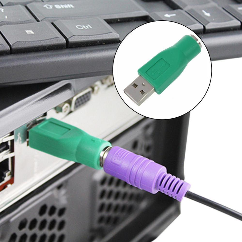 1PCS USB Female to PS2 Mini Din 6 pin Male Adapter Converter keyboard Mouse Mice Futural Digital