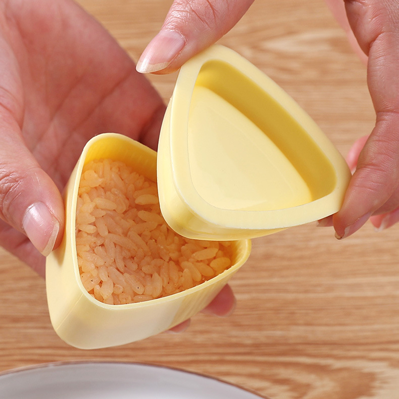 Molde Triangular para hacer Sushi, bola de arroz japonesa, prensa Triangular para comida, DIY, máquina para hacer Sushi, accesorios de cocina