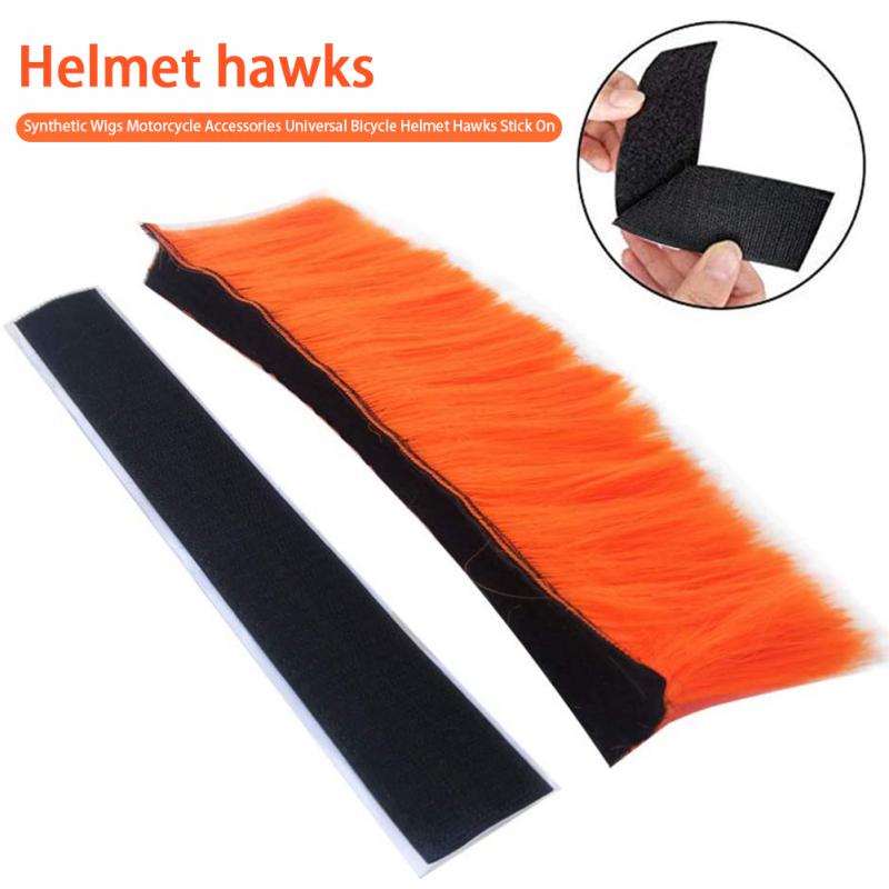 6 farben Universal- Helm Mohawk Synthetische Perücken fahrrad Motorrad Moto-Cross Zubehör Helm Falken