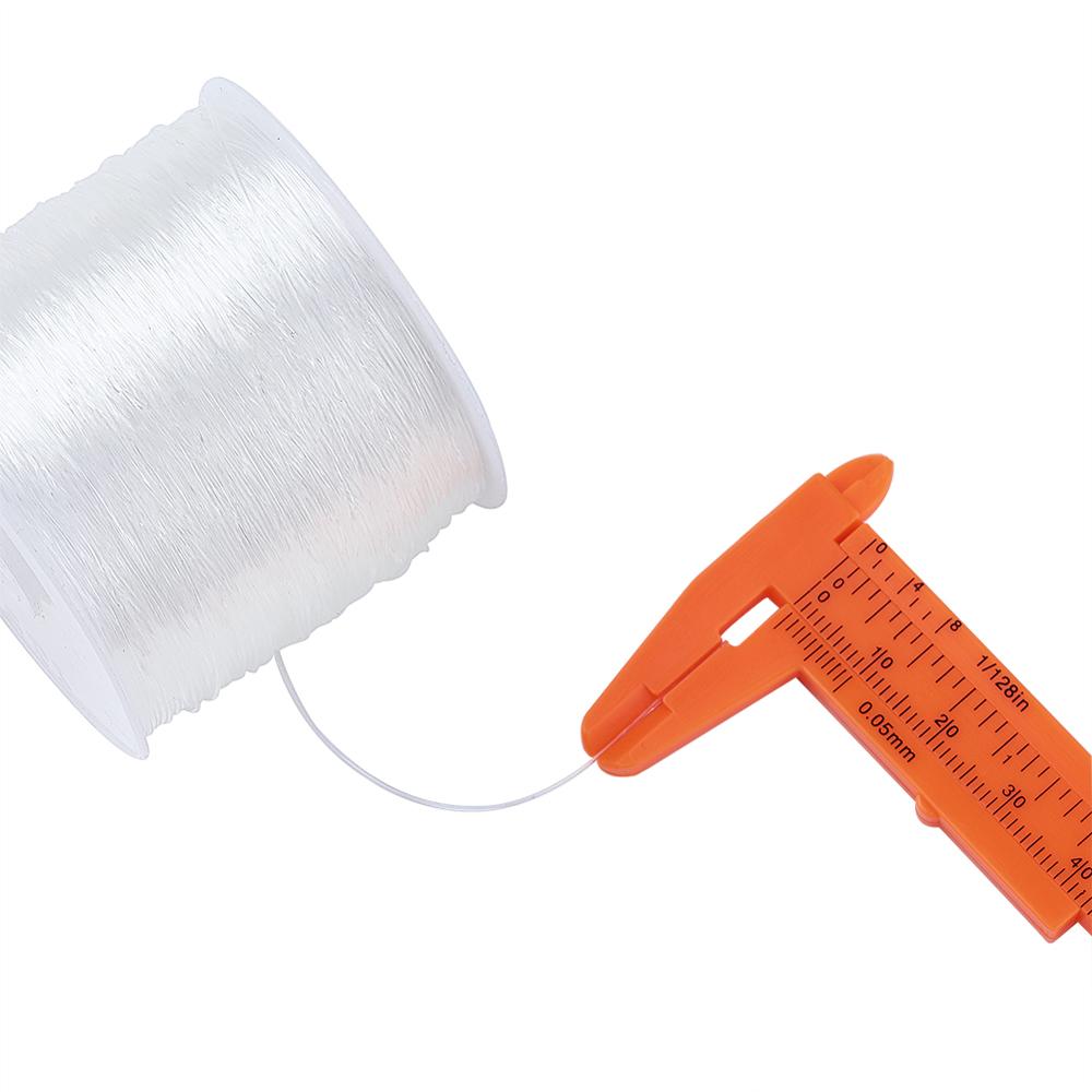 Clear crystal elastic thread 0.5mm 0.6mm 0.7mm 0.8mm jóias beading cordões para o estiramento pulseira fazendo diy joias descobertas