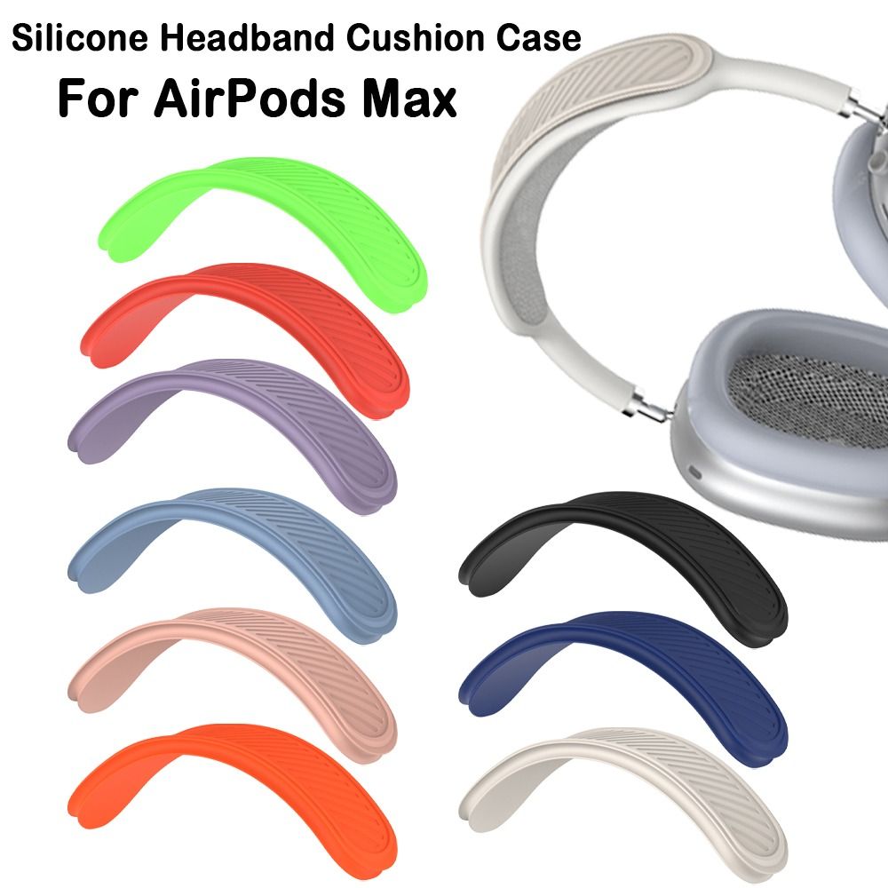 Funda de silicona colorida para diadema, funda de cojín lavable de repuesto para diadema, accesorios para auriculares, funda protectora para AirPods Max