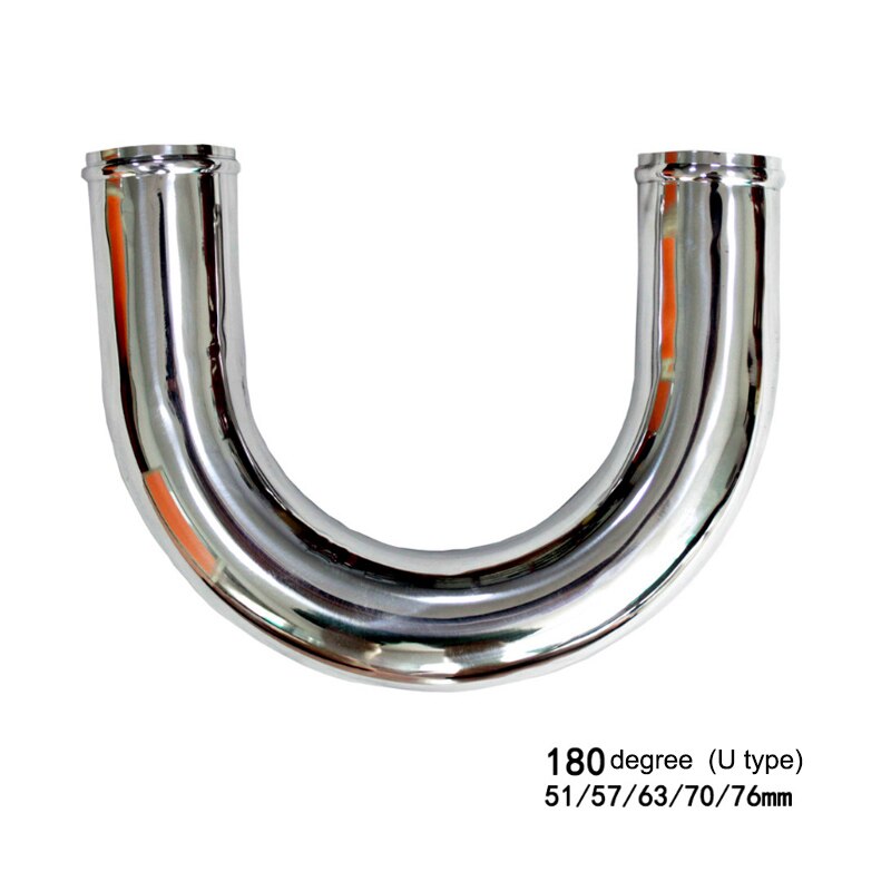 General aluminum alloy intake straight aluminum pipe /L 45° 90° U type turbocharged intercooled pipeline intake pipe