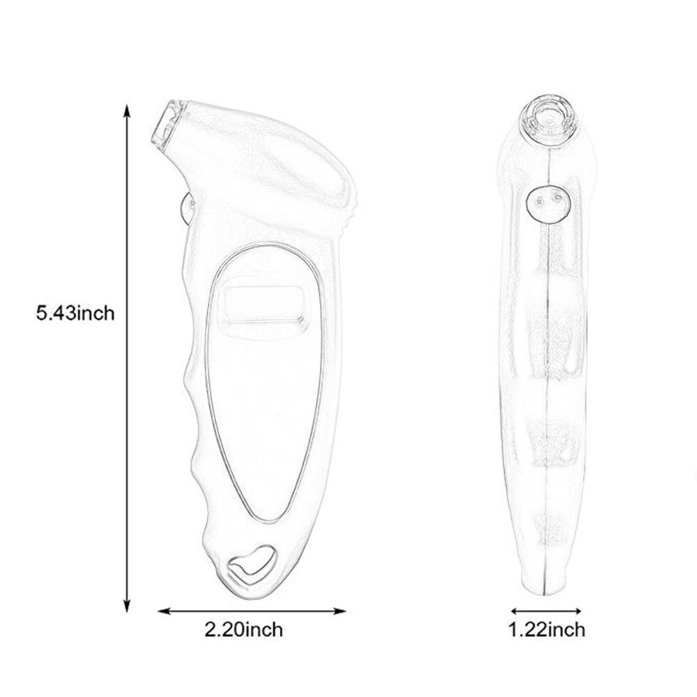Auto Hoge Precisie Auto Bandenspanningsmeter Liquid Crystal Display Barometer Elektronische Digitale Bandenspanningsmeter