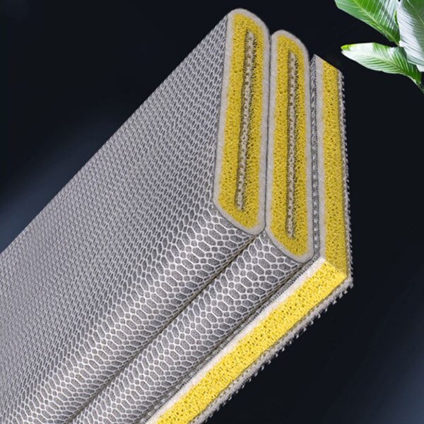 8D 8 strati acquario filtro per acquario spugna senza colla schiuma cotone biochimico acquario accessori per filtrazione dell'acqua bio-spugna: giallo / 50x40x2cm