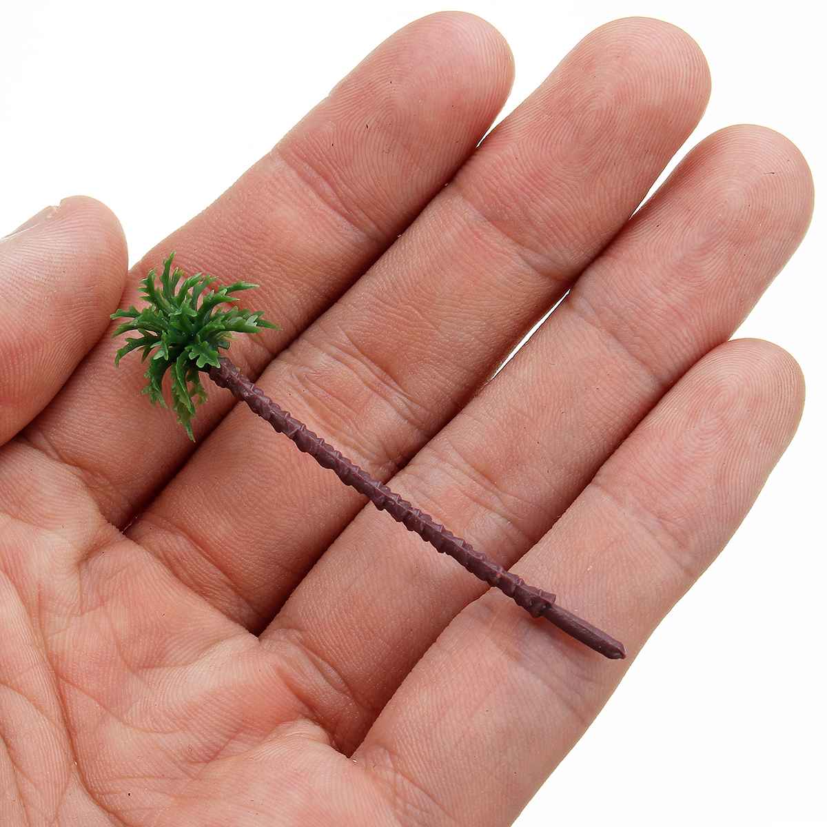 10pcs DIY Decor Artificial Coconut Tree Decor Mini Tropical Palm Trees Fairy Garden Miniature Landscape Scenery Decoration: 10pcs 5.5cm
