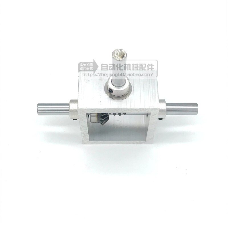 90 Degree Bevel Gear Right Angle Commutator Small Gearbox 1:1 Angle Device Mechanical Transmission Module Shaft Diameter 10mm