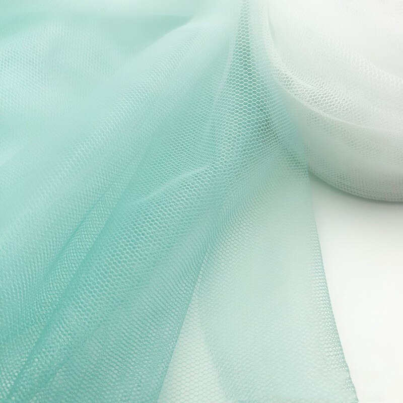 1.6*1Meter Gradienten Bicolor Druck Tüll Stoff Organza für Hochzeit Party Dekoration Prinzessin Kleid Ballettröckchen Felsen Afrikanischen Stoff