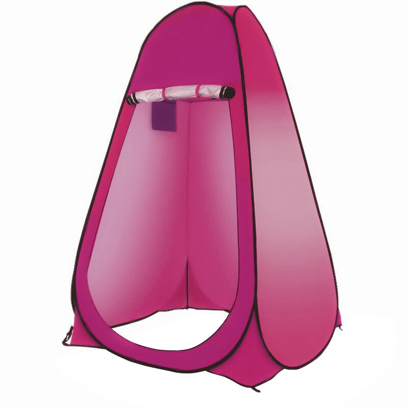 Fully Automatic Open Changing Tent Fishing Swimming Toilet Pop Up Solar Bath Bag Outdoor Ultralight Camping Shower Bathing Tent: Pink