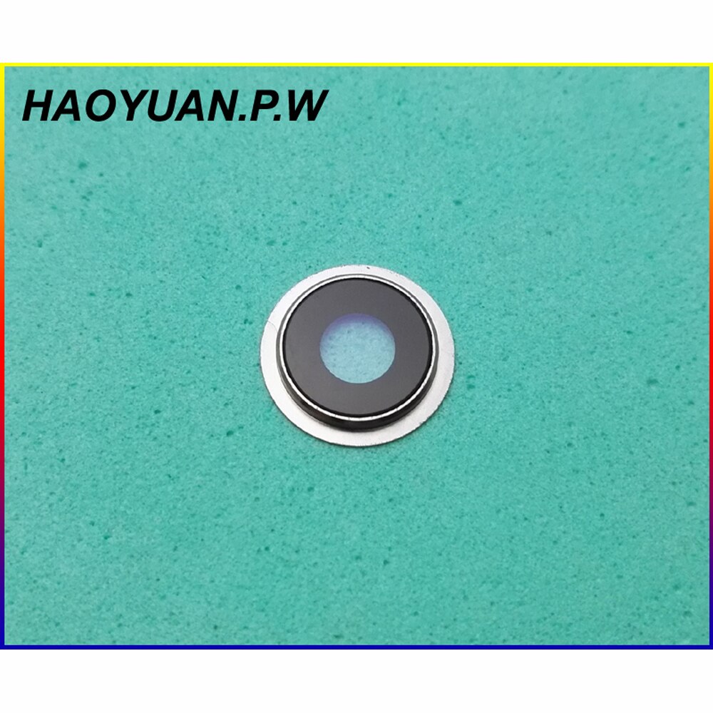 Haoyuan. p.w novo original habitação traseira da câmera de vidro lente + anel metal segurar para meizu u10/u20