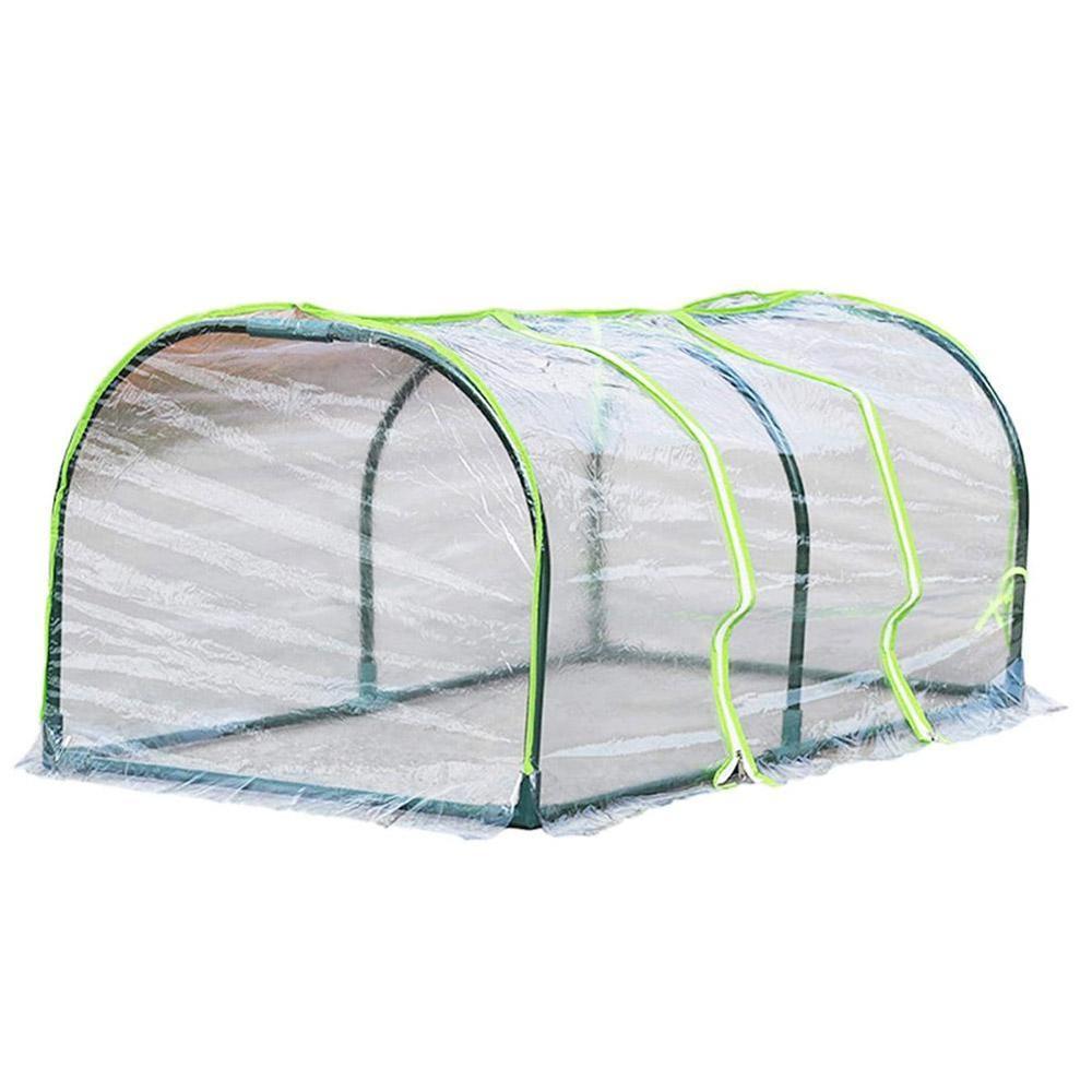 1.2m Portable Home Tunnel Greenhouse Mobile Mini Greenhouse Greenhouse Plant Insulation Ventilated Cold Cover T5V4