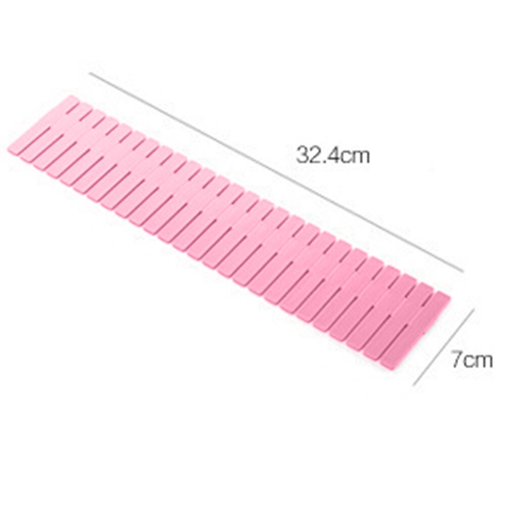 8/16pcs Practical Drawer Divider Arrangement Space-saving Plates Durable DIY Household Storage Shelves Partition Board: Pink 8pcs