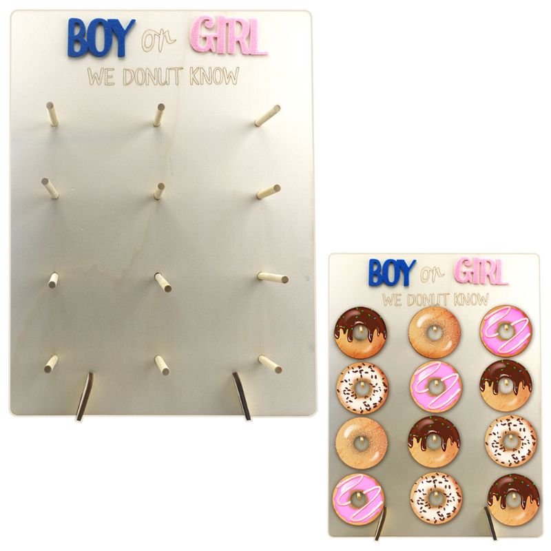 Wood Bread Dessert Wall Display Stand Candy Sweet Cart Rack Decor Wedding Party