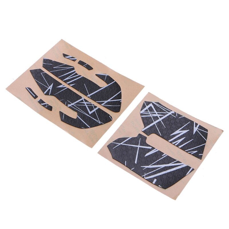 Schwarze maushaut, rutschfeste gummibänder, verfeinerte seitengriffe für razer viper maus, superleichte, schweißabweisende mauspads