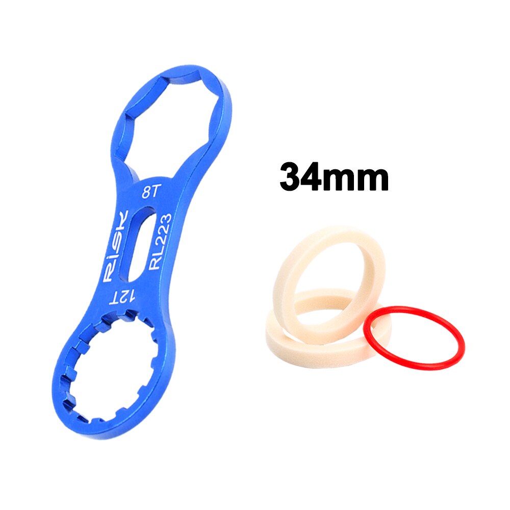 Aluminum Alloy Bicycle Front Fork Repair Tool for SR Suntour XCR/XCT/XCM/RST MTB Bike Front Fork Cap Wrench Disassembly Tools: Set B