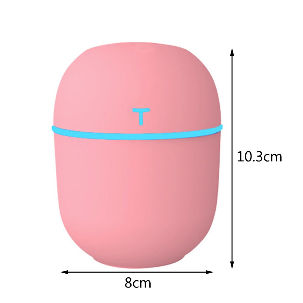 Gezicht Spuit Ultrasone Mini Luchtbevochtiger 200Ml Aroma Etherische Olie Diffuser Voor Home Auto Usb Fogger Mist Maker Met led