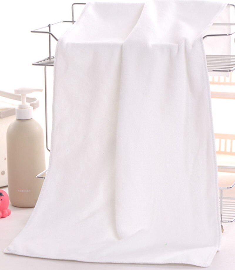 Toalla de baño de secado rápido para salón de belleza, toalla grande y gruesa de microfibra, absorbente, suave y humeante, para masaje, 200x100: 200x100 / white
