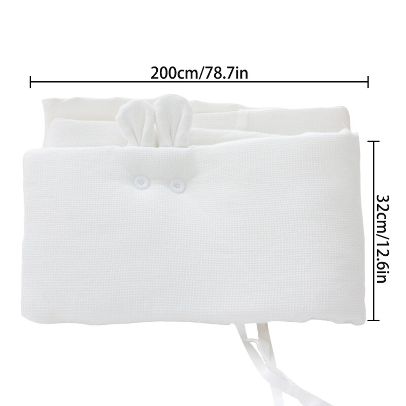 200x32cm Baby Nestchen Anti-kollision Kissen für Neugeborene Mädchen Junge Krippe Stoßfänger Baby Kindergarten Kissen