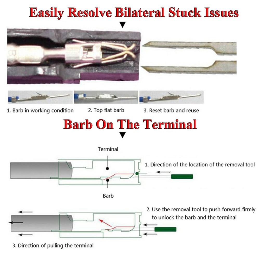 59Pcs Car Terminal Removal Tool Wire Plug Connector Extractor Puller Release Pin Extractor Kit For CarPlug Repair Tool