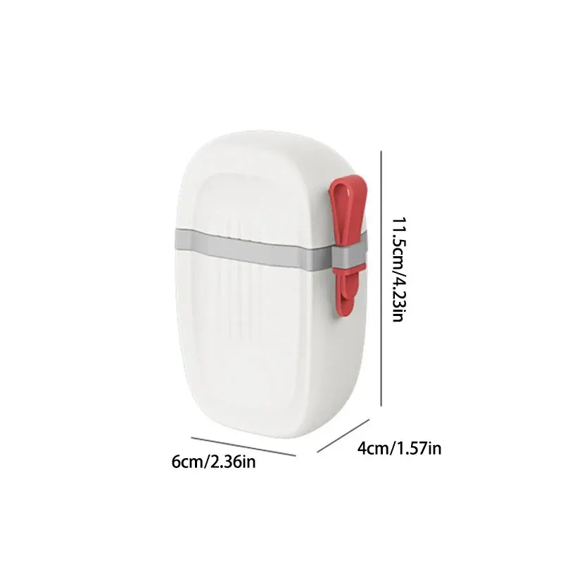 Portable Sealed Waterproof Soap Box for Travel, Hiking, and Camping - Draining bathroom accessories soap case: Default Title