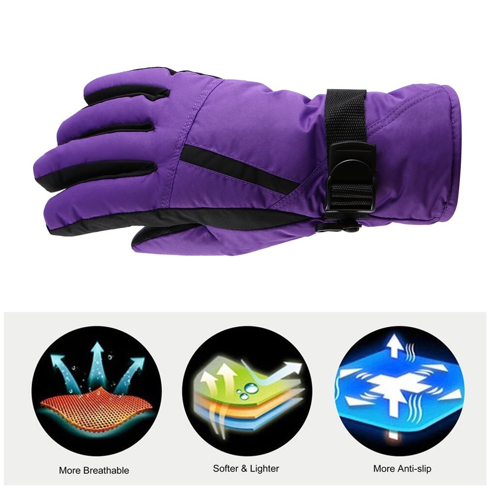 OUTAD-guantes de esquí para nieve para mujer, resistentes al viento y al agua, duraderos, suaves, transpirables, cálidos, para escalada de montaña