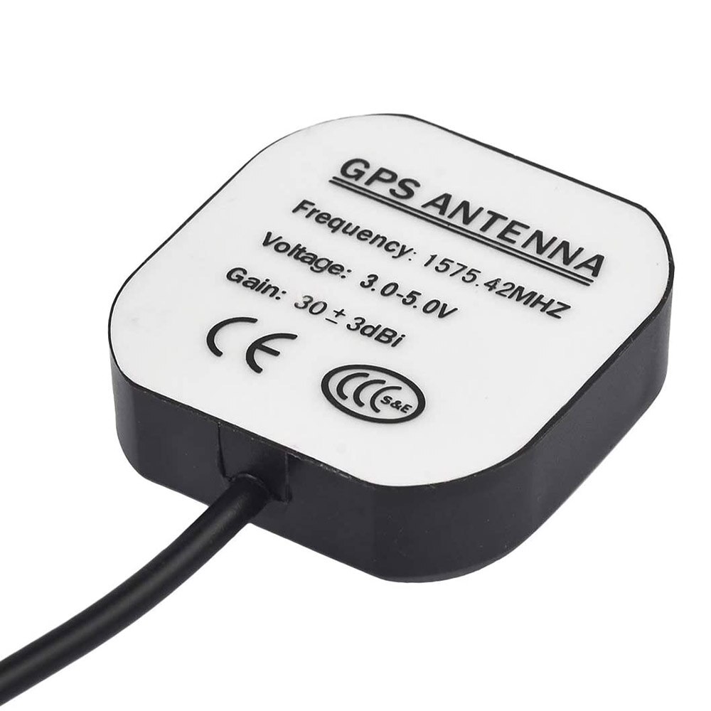 Eightwood Vehicle Waterproof Active GPS Navigation Antenna with SMA Male for Car Stereo Head Unit GPS Navigation System Module