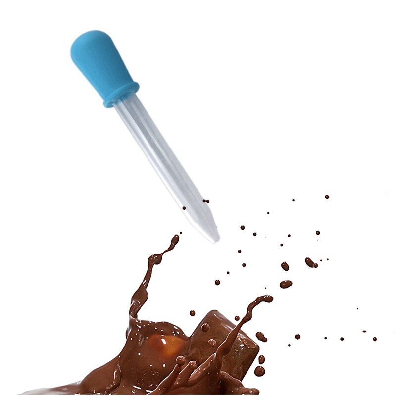 3D Halloween Style Silicone Cake Mold 6 Cavities Pumpkin Ghost Bat Shape Cookies Chocolate Molds DIY Cake Baking Tools: 5ML dropper