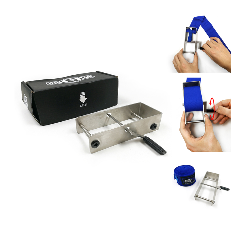 Gauze Bandage Roll Portable Boxing MMA Hand Wraps Roller 304 Stainless Steel Quick Handwraps Fits All Rewrap Roller Easily